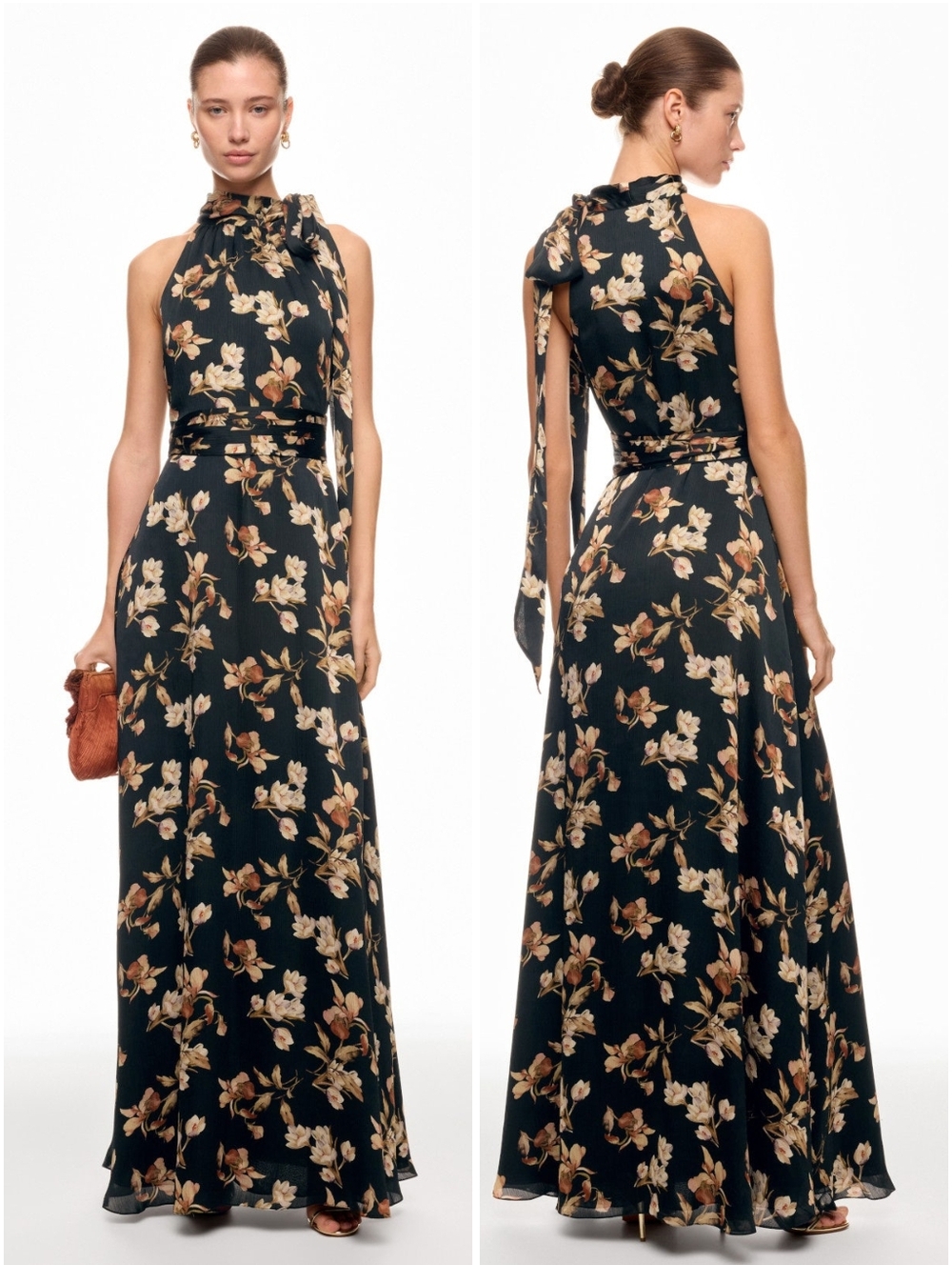 Sachin & Babi Black Venetia Petal Kayla Gown 2